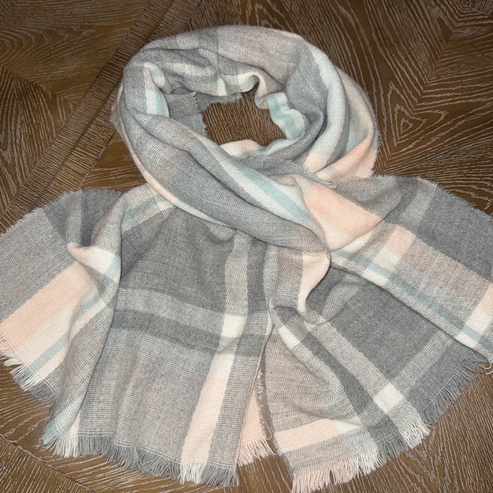 Aldo Grey and Pink Scarf